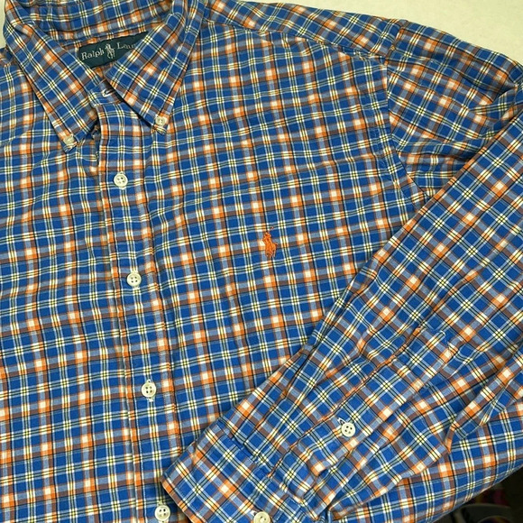 Ralph Lauren Men’s Size XLarge Long Sleeve Button Down Lined Casual Work Heavy - Picture 1 of 11